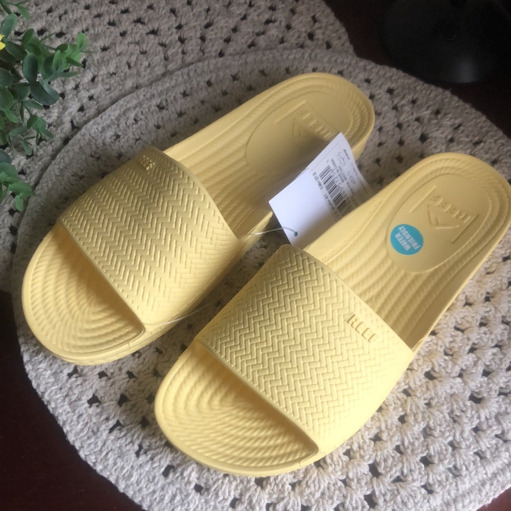 REEF Women’s Water Scout Yellow Slide Sandals